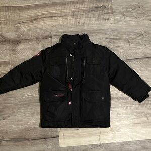 Boys black Canada weather gear jacket